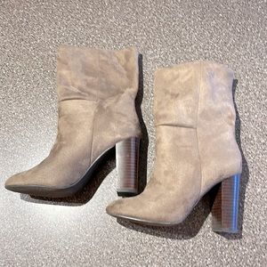 Size 6 suede booties. Great condition